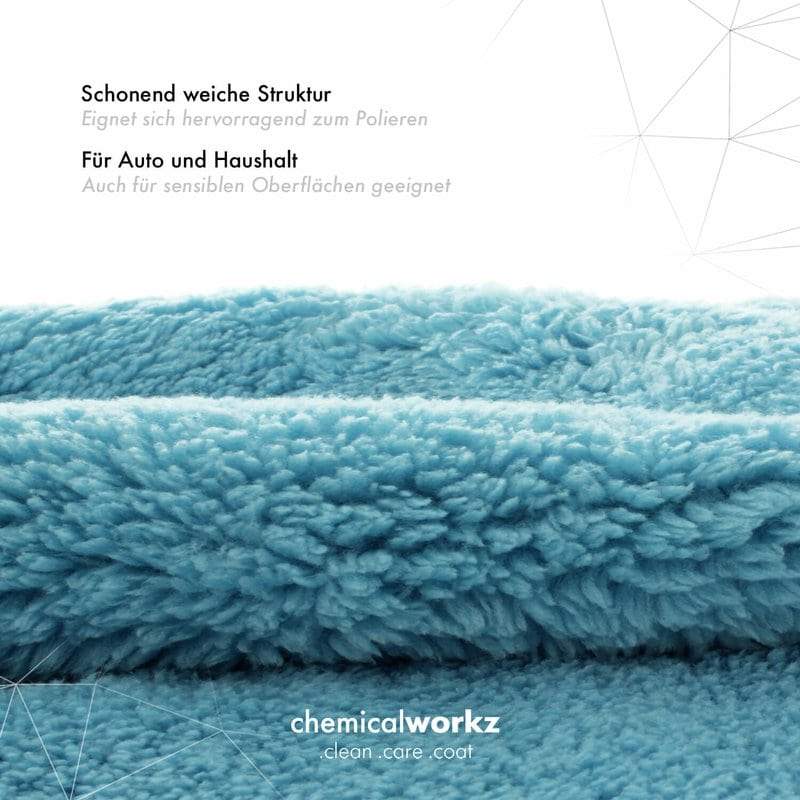 ChemicalWorkz - Edgeless Soft Touch Premium Towel blue - Poliertuch blau 40x40cm 500GSM_3