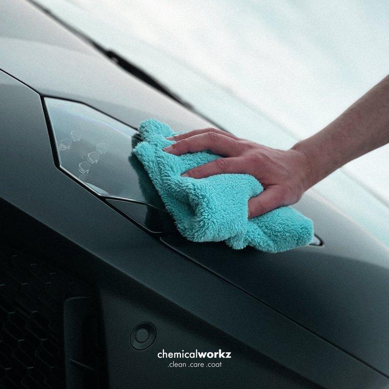 ChemicalWorkz - Edgeless Soft Touch Premium Towel blue - Poliertuch blau 40x40cm 500GSM_5
