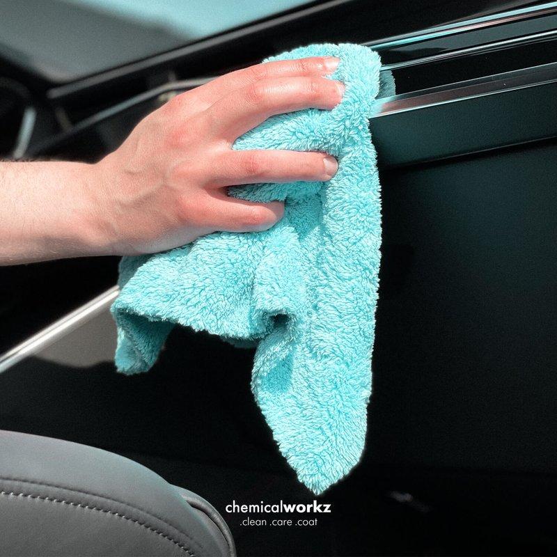 ChemicalWorkz - Edgeless Soft Touch Premium Towel blue - Poliertuch blau 40x40cm 500GSM_6