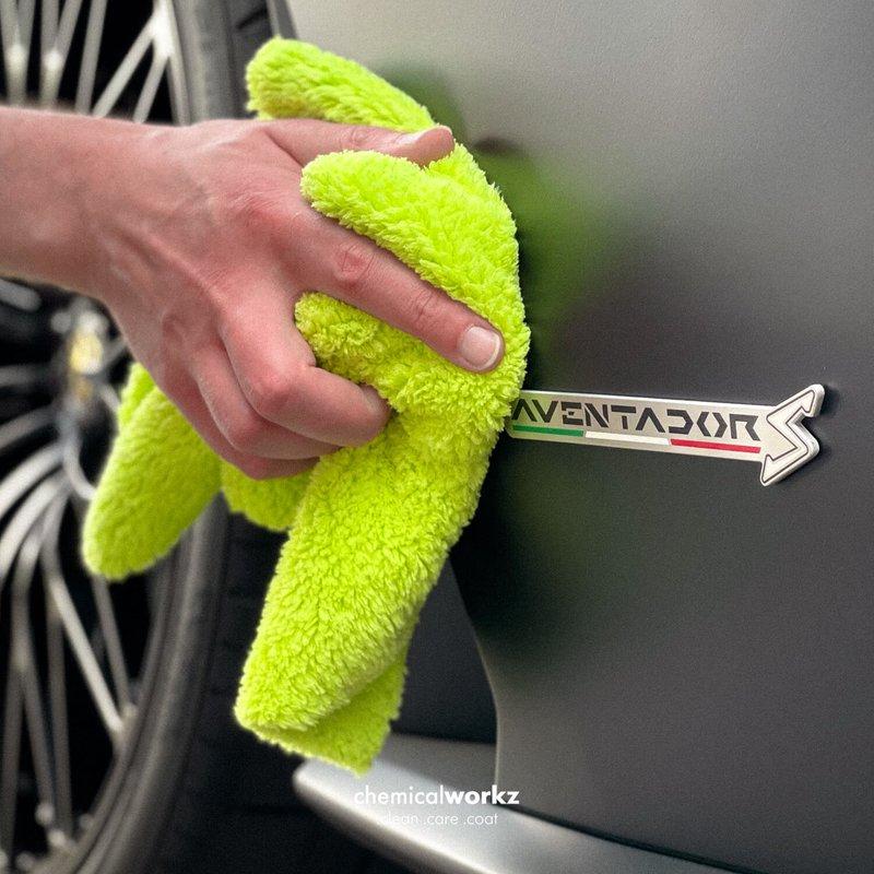 ChemicalWorkz - Edgeless Soft Touch Premium Towel green - Poliertuch grün 40x40cm 500GSM_6