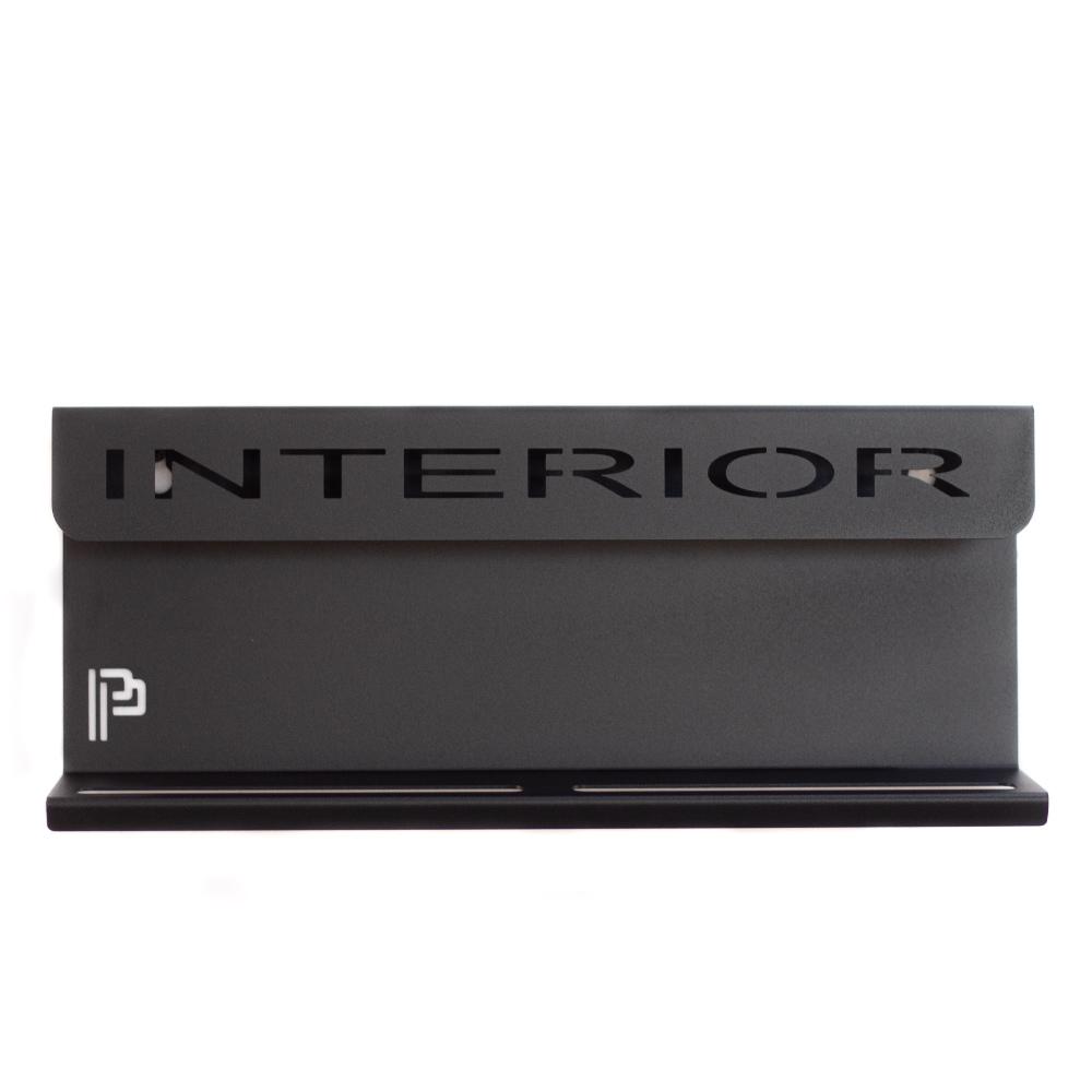 Poka Premium - Wandhalterung für Pinsel & Flaschen - 40cm - Aufschrift INTERIOR_4