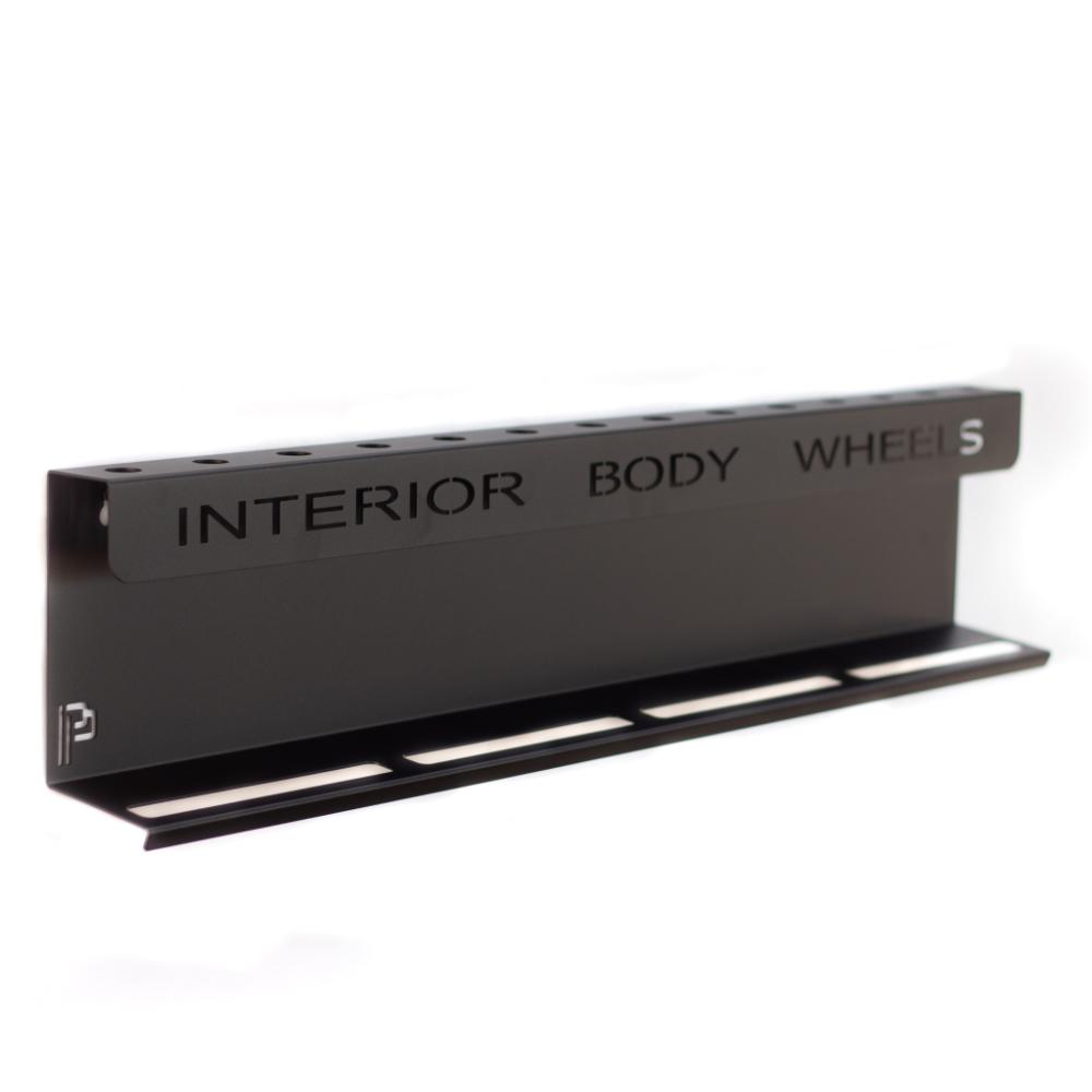 Poka Premium - Wandhalterung für Pinsel & Flaschen - 80cm - MIT Aufschrift_2