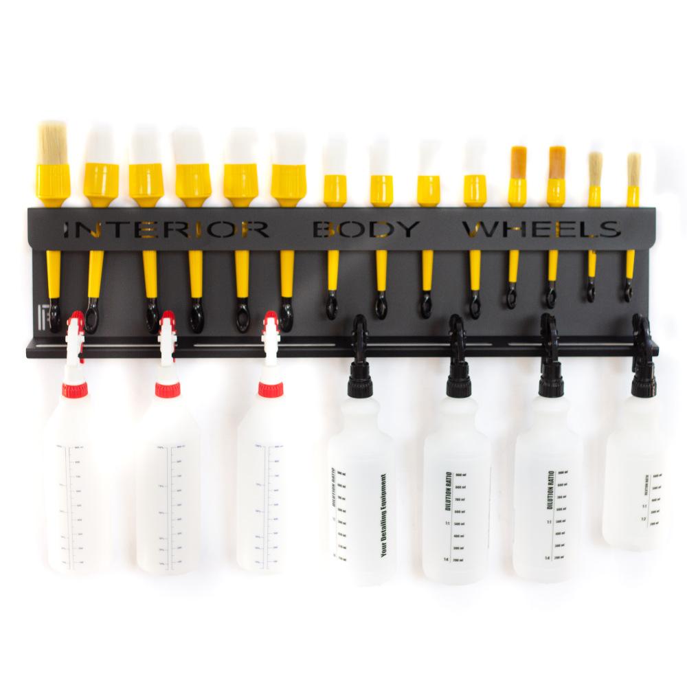 Poka Premium - Wandhalterung für Pinsel & Flaschen - 80cm - MIT Aufschrift_3