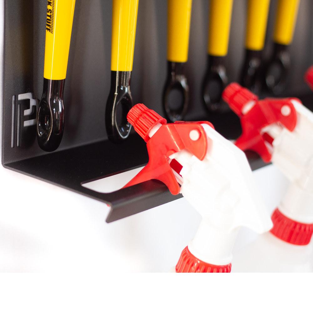 Poka Premium - Wandhalterung für Pinsel & Flaschen - 80cm - MIT Aufschrift_5