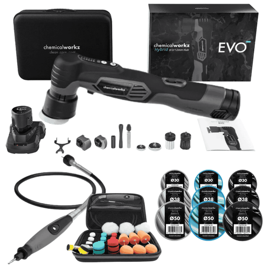 ChemicalWorkz Evo Mini Poliermaschine + Mini Polishing System - SET mit Pad