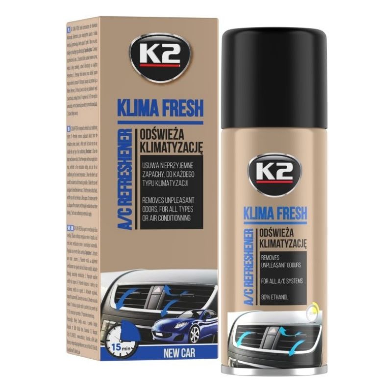 K2 - Klima Fresh New Car - Klimareiniger und Desinfektion Neuwagenduft 150ml