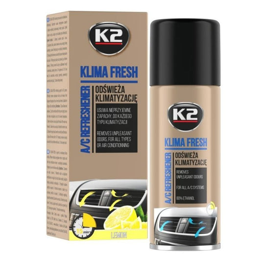 K2 - Klima Fresh Lemon - Klimareiniger und Desinfektion Zitronenduft 150ml