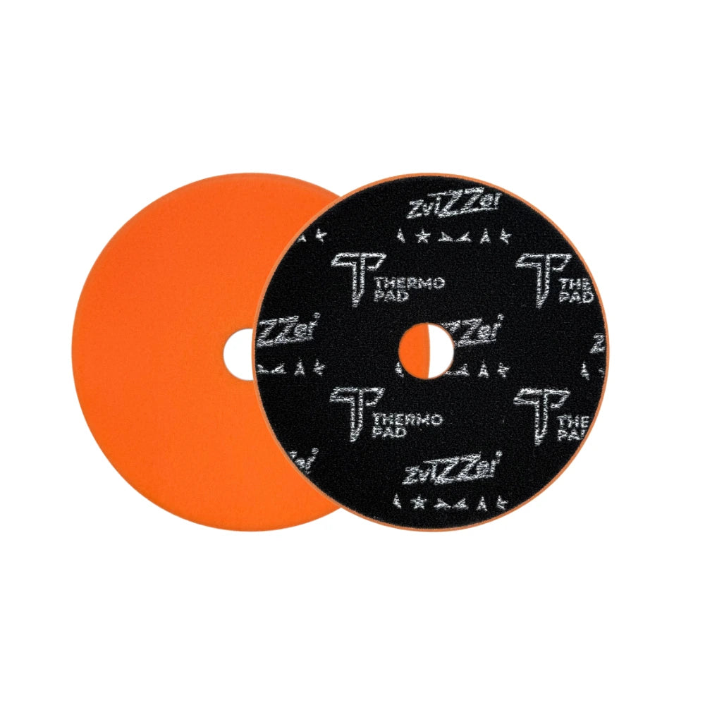ZviZZer - Thermo Trapez Medium Cut Pad orange - One-Step-Pad orange 125mm