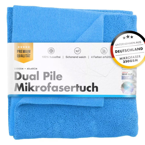 ChemicalWorkz - Dual Pile Towel Blue - Poliertuch blau 40x40cm 350GSM