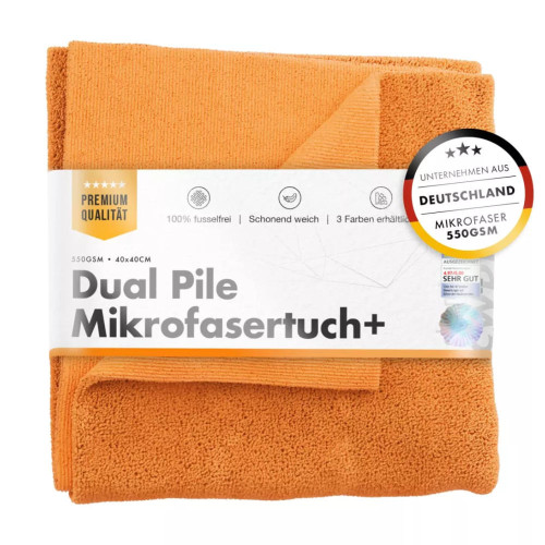 ChemicalWorkz - Dual Pile Towel orange - Poliertuch orange 40x40cm 550GSM