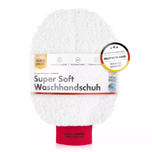 ChemicalWorkz - Wash Mitt - Waschhandschuh superweich rot 23x17cm