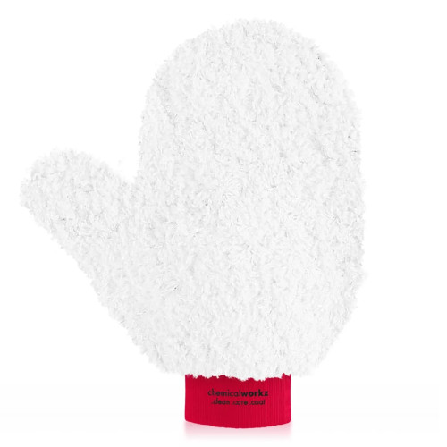 ChemicalWorkz - Thumb Wash Mitt - Waschhandschuh mit Daumen superweich rot 24x24cm