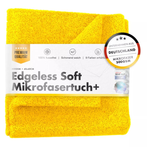 ChemicalWorkz - Edgeless Soft Touch Premium Towel yellow - Poliertuch gelb 40x40cm 500GSM
