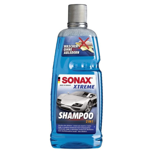 SONAX - XTREME Shampoo 2 in 1 - Autoshampoo mit Trockenhilfe 1L