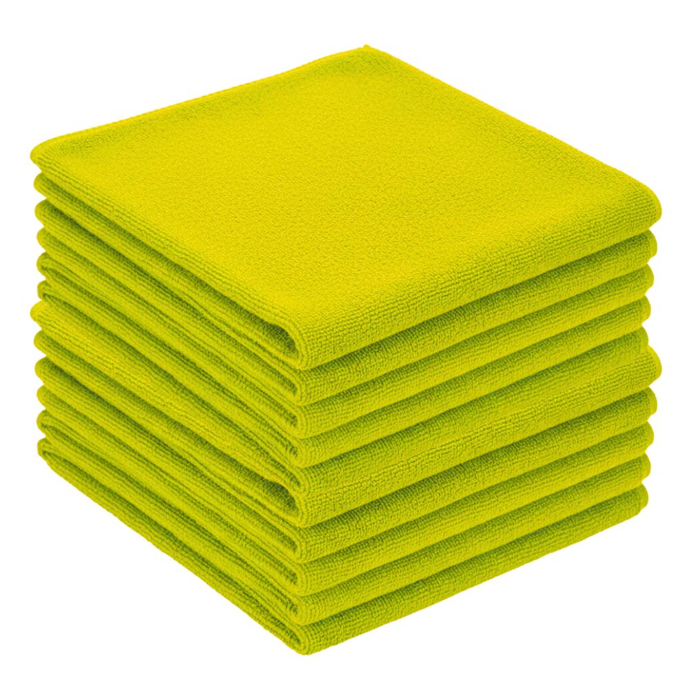 Zvizzer - Microfiber Cloth yellow - Poliertuch gelb 40x40cm 300GSM 10er Pack