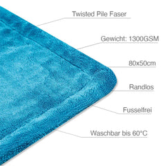 Liquid Elements - BLACK HOLE XL BLAU Premium Trockentuch 80x50cm 1300GSM Randlos_3