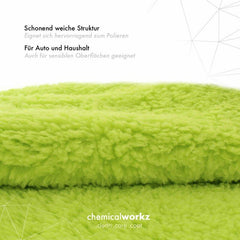 ChemicalWorkz - Edgeless Soft Touch Premium Towel green - Poliertuch grün 40x40cm 500GSM_3
