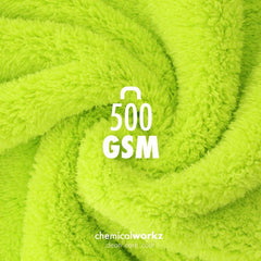 ChemicalWorkz - Edgeless Soft Touch Premium Towel green - Poliertuch grün 40x40cm 500GSM_4