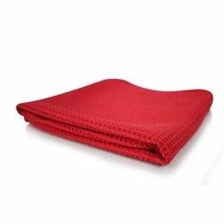 Chemical Guys - SOFT WEAVE GLASS AND WINDOW WAFFLE WEAVE MICROFIBER TOWEL WITH SILK EDGES - RED (SCHEIBENTUCH) 60x40