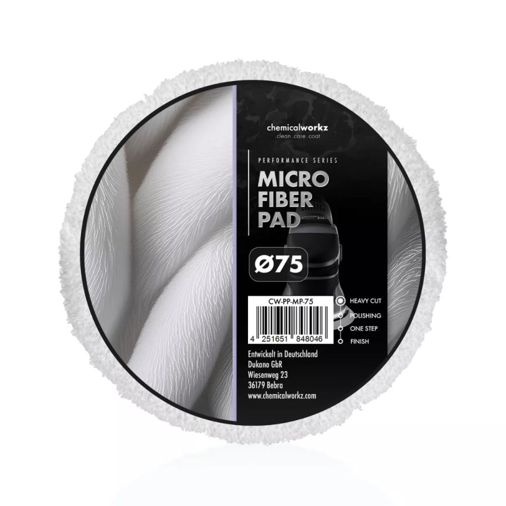 ChemicalWorkz - Microfiber Performance Pad - Mikrofaser Pad 75mm