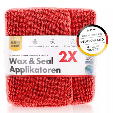 ChemicalWorkz - Microfiber Waxing/Sealant ROT - Handpolierschwamm 2Stk.