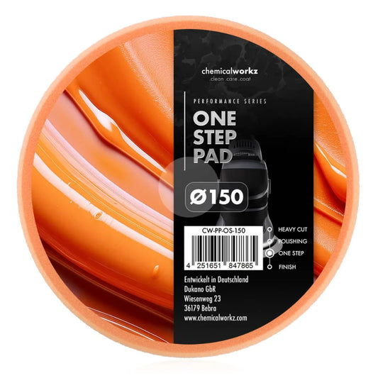 ChemicalWorkz - One Step Performance Pad - Polierschwamm 150mm orange