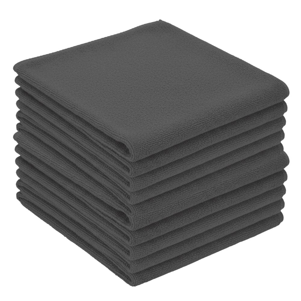 Zvizzer - Microfiber Cloth black - Poliertuch schwarz 40x40cm 300GSM 10er Pack