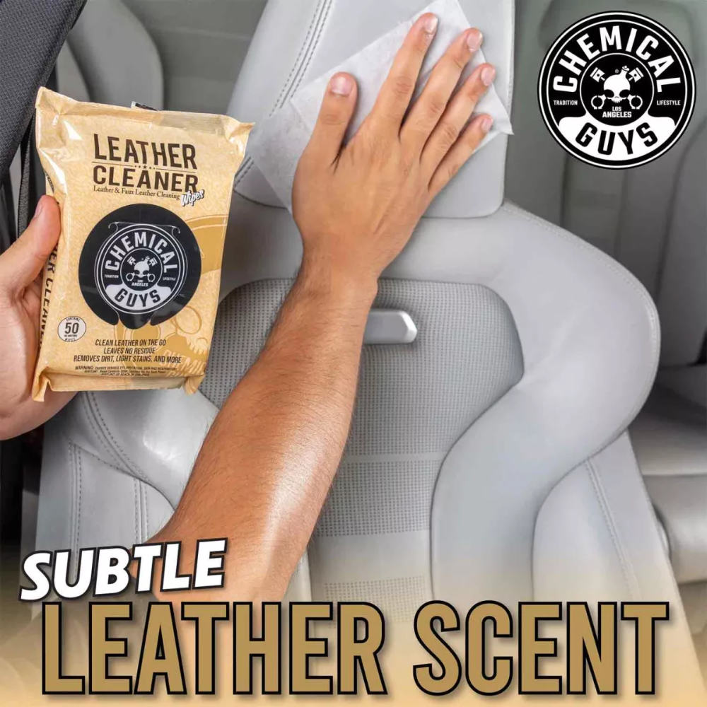 Chemical Guys - Leather Cleaner Wipes - Leder Reinigungstücher 50Stk._4