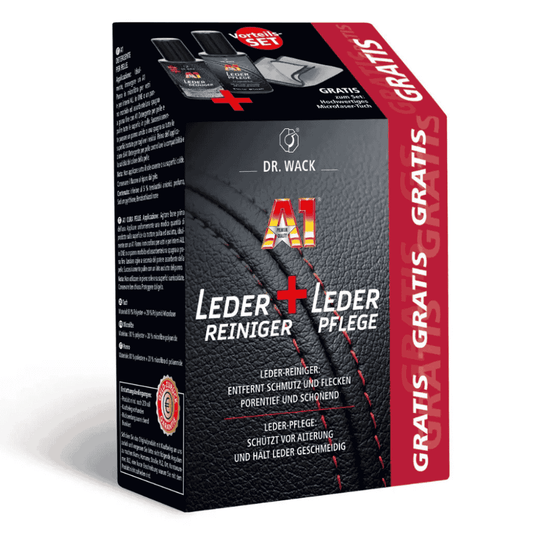 Dr. Wack - A1 Leder-Set inkl. Mikrofasertuch je 250ml