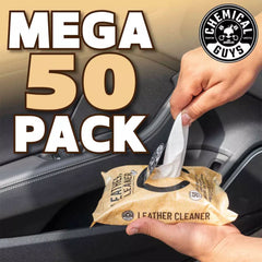 Chemical Guys - Leather Cleaner Wipes - Leder Reinigungstücher 50Stk._3