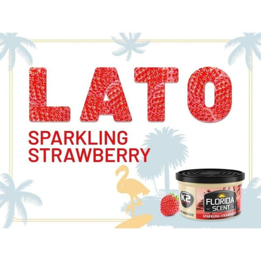 K2 - Florida Scent  Sparkling Strawberry - Lufterfrischer Erdbeerbrause_2