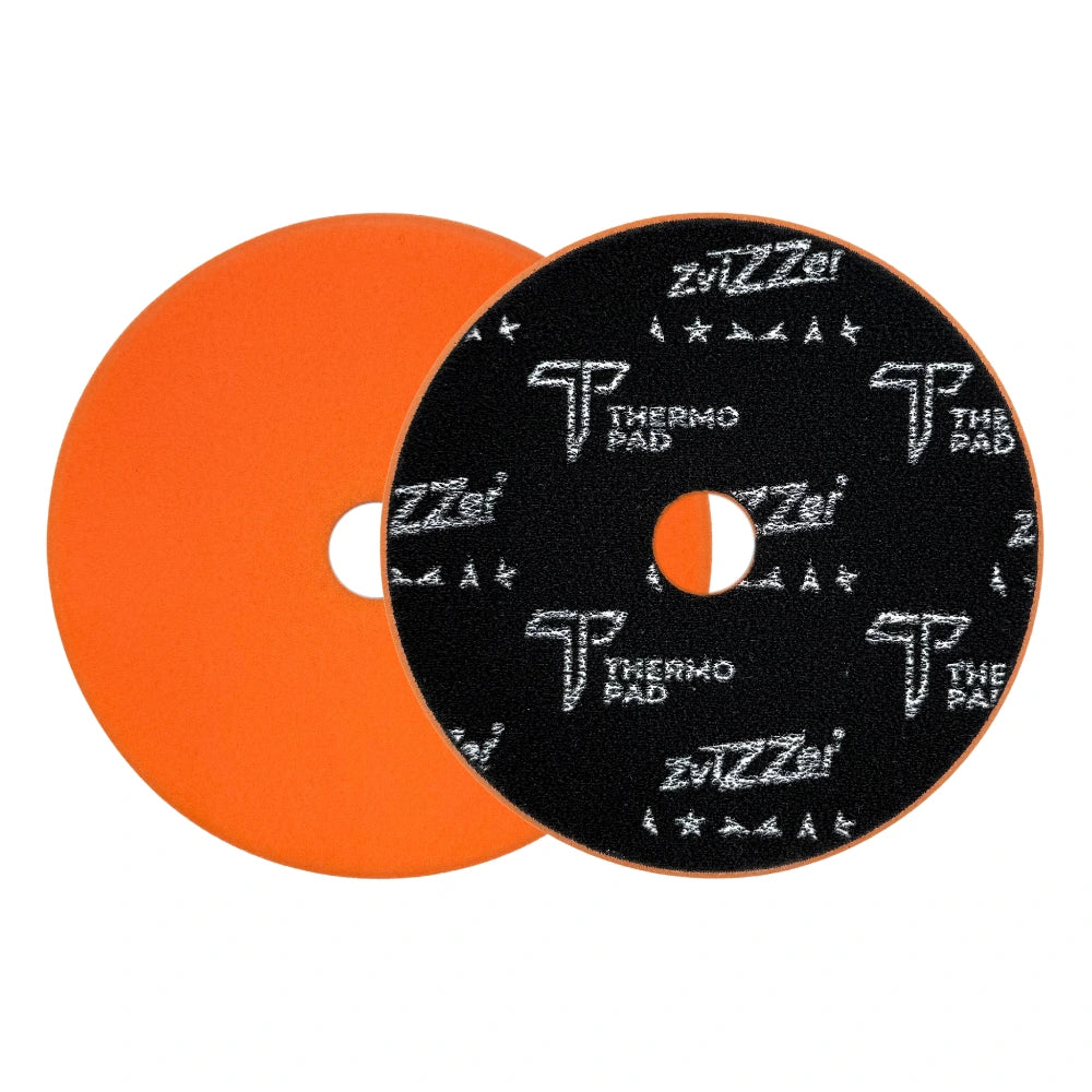 ZviZZer - Thermo Trapez Medium Cut Pad orange - One-Step-Pad orange 150mm