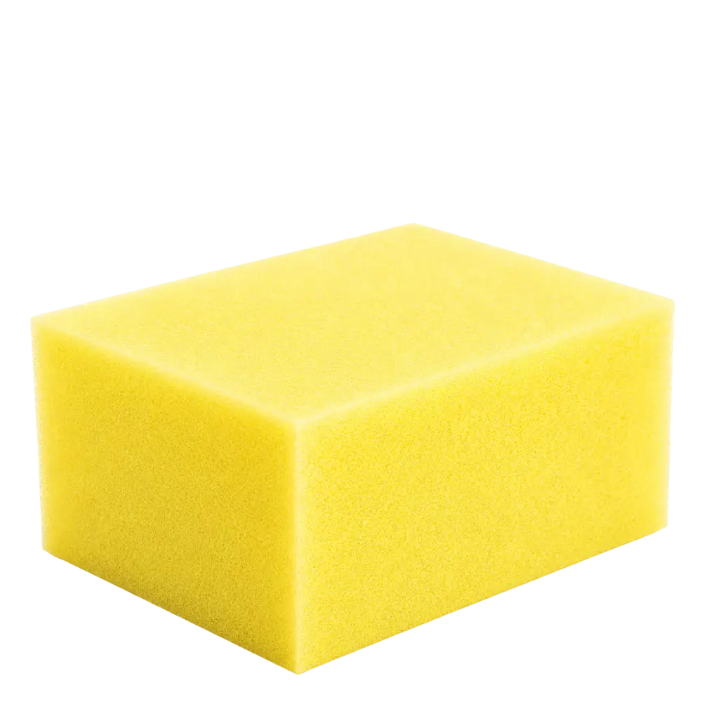Ledermax - Leder - Applikatorschwamm gelb groß 10x7x4cm